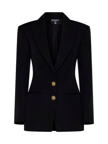 Fitted Single-breasted Blazer - Balmain - Modalova