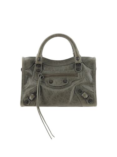 Army Green Leather Mini Le City Handbag - Balenciaga - Modalova