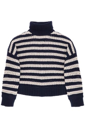 Striped Sweater In Wool And Cashmere - Brunello Cucinelli - Modalova