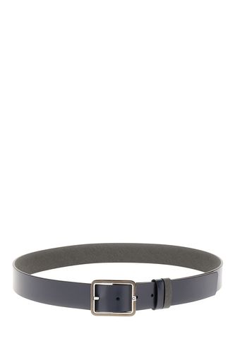 Grey Leather Reversible Belt - Montblanc - Modalova