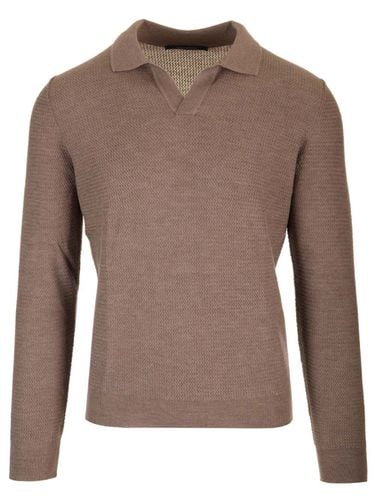 Tagliatore Wool And Silk Polo Shirt - Tagliatore - Modalova