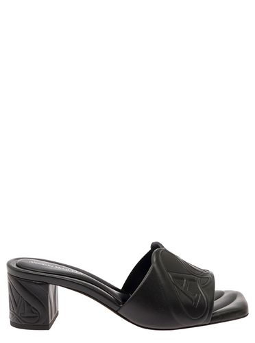 Slip-on Sandals With Embossed Logo In Padded Leather Woman - Alexander McQueen - Modalova