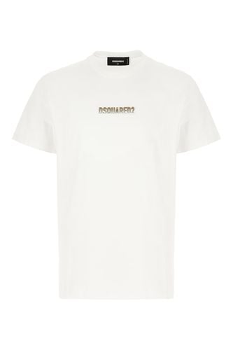 Dsquared2 White Cotton T-shirt - Dsquared2 - Modalova