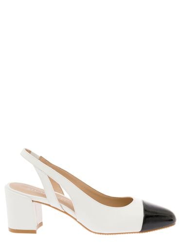 Slingback With Contrasting Toe In Smooth Leather Woman - Stuart Weitzman - Modalova