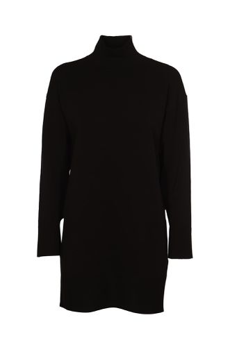 Turtleneck Logo Plaque Long-sleeved Dress - Dondup - Modalova