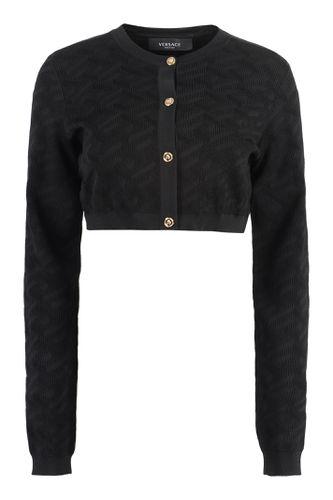 Versace Jacquard Knit Cardigan - Versace - Modalova