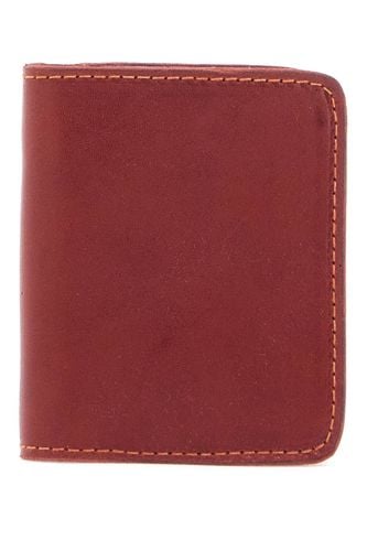 Elegant Red Kangaroo Leather Wallet With Card Slots - Guidi - Modalova