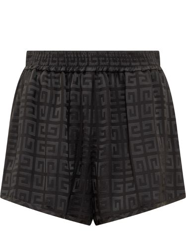 Shorts With Zip In 4g Jacquard - Givenchy - Modalova