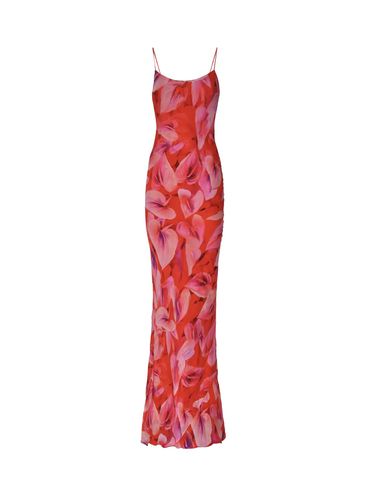 Isabelle Printed Georgette Long Dress - The Andamane - Modalova