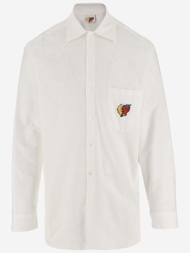 Cotton Poplin Shirt With Logo - Sky High Farm - Modalova