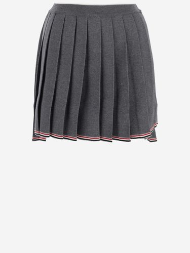 Full Needle Pleated Mini Wool Blend Skirt - Thom Browne - Modalova