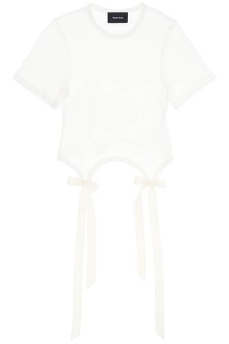 Easy T-shirt With Bow Tails - Simone Rocha - Modalova