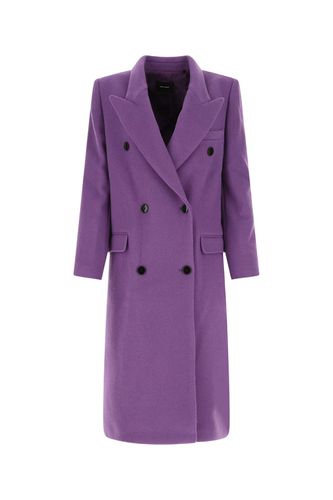 Purple Wool Blend Enarryli Coat - Isabel Marant - Modalova