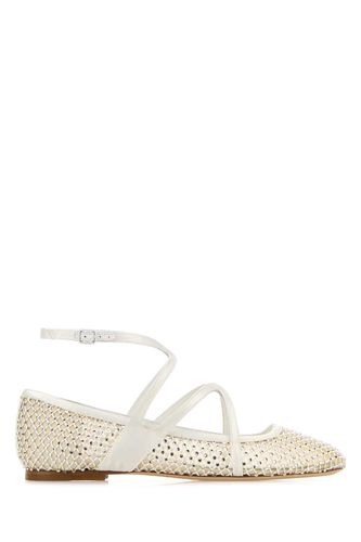 Embellished Mesh Astoria Ballerinas - Jimmy Choo - Modalova