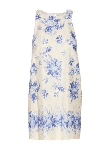 Short Dress With Flower Print - TwinSet - Modalova