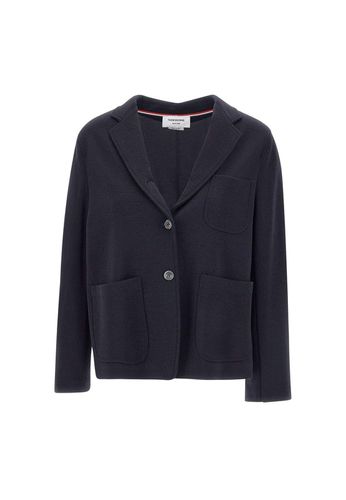 Logo-patch Straight Hem Blazer - Thom Browne - Modalova