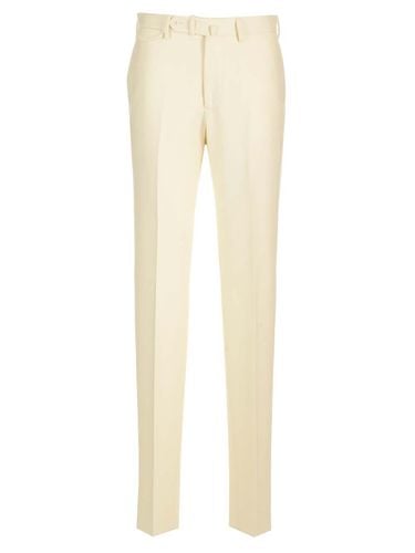 Tagliatore White Flannel Trousers - Tagliatore - Modalova