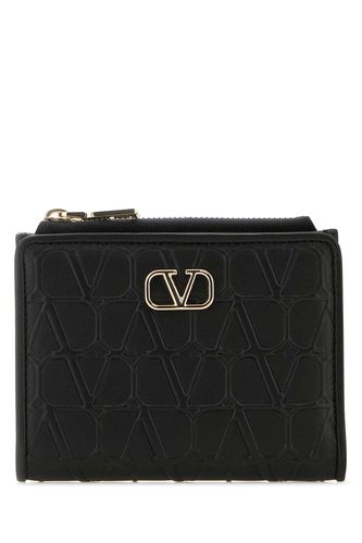 Black Leather Wallet - Valentino Garavani - Modalova