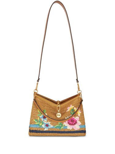 Vela Medium Bag In Raffia With Embroidery - Etro - Modalova