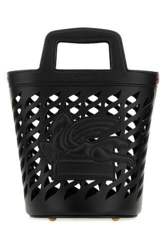 Etro Black Leather Coffa Bucket Bag - Etro - Modalova