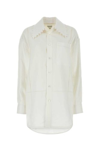 Bottega Veneta White Linen Shirt - Bottega Veneta - Modalova
