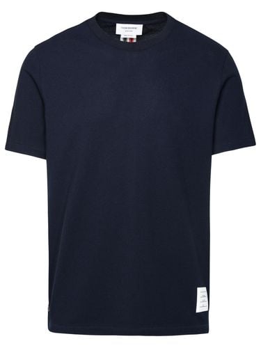 Thom Browne Blue Cotton T-shirt - Thom Browne - Modalova