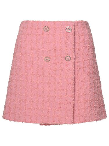 Versace Wool Tweed Mini Skirt - Versace - Modalova