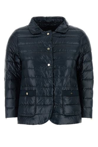 Herno Navy Blue Nylon Down Jacket - Herno - Modalova