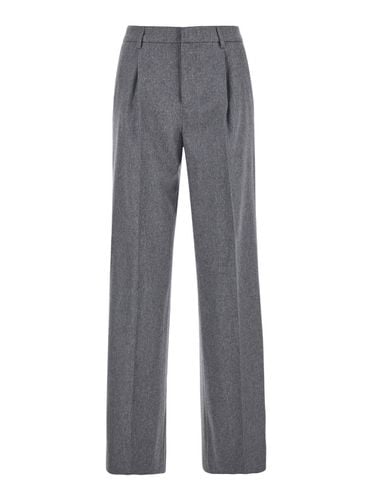 Lola Pants With Pleated Details In Virgin Wool Blend Woman - PT Torino - Modalova