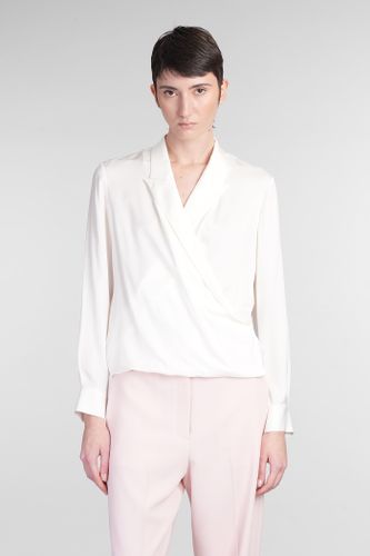 Theory Blouse In Beige Silk - Theory - Modalova