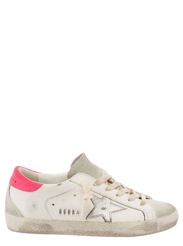 Superstar Low Top Vintage Effect Sneakers With Star Detail In Leather Woman - Golden Goose - Modalova
