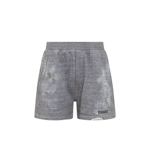 Dsquared2 Cotton Logo Shorts - Dsquared2 - Modalova