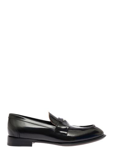 Mans Leather Loafers With Logo - Alexander McQueen - Modalova