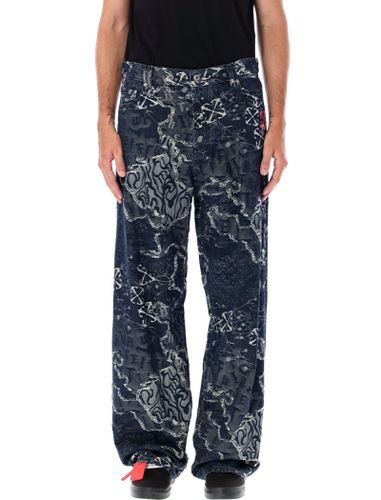 Off-White Camo Jacquard Jeans - Off-White - Modalova