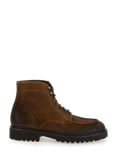 Ankle Boots With Lsce-up Closure In Leather Man - Doucal's - Modalova