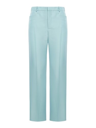 Compact Hopsack Wool Blend Tailored Pants - Tom Ford - Modalova