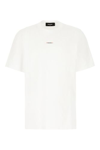 Dsquared2 White Cotton T-shirt - Dsquared2 - Modalova