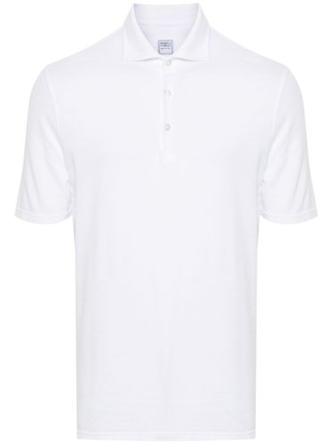 Fedeli White Cotton Polo Shirt - Fedeli - Modalova