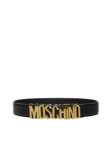 Logo Plaque Belt Moschino - Moschino - Modalova