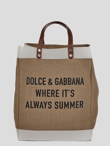 Logo-printed Open Top Tote Bag - Dolce & Gabbana - Modalova