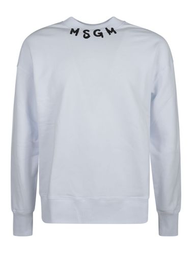 MSGM Logo Neck Sweatshirt - MSGM - Modalova