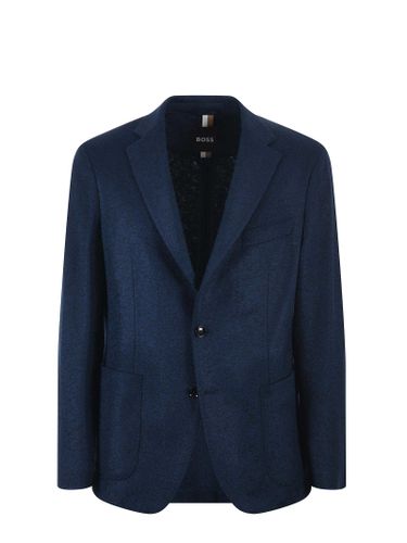 Hugo Boss Jacket In Wool Jersey - Hugo Boss - Modalova