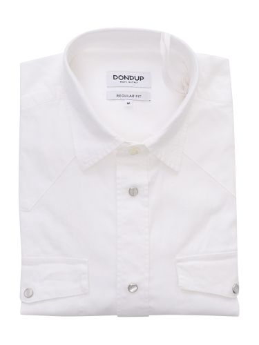 Dondup White Shirt With Pocket - Dondup - Modalova