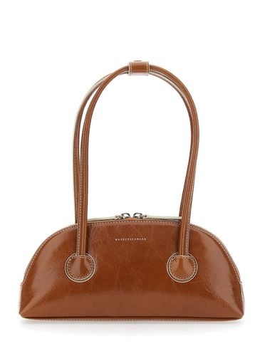 Bessette Shoulder Bag With Logo On The Front And Double Zip In Leather Woman - Marge Sherwood - Modalova