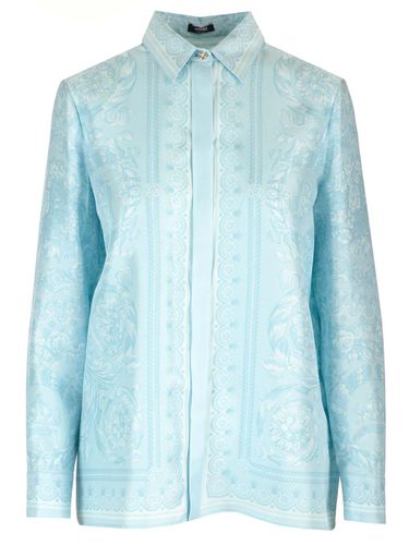 Versace Twill Silk Shirt - Versace - Modalova