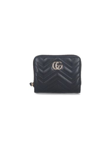 Gucci Mini Zip Wallet gg Marmont - Gucci - Modalova