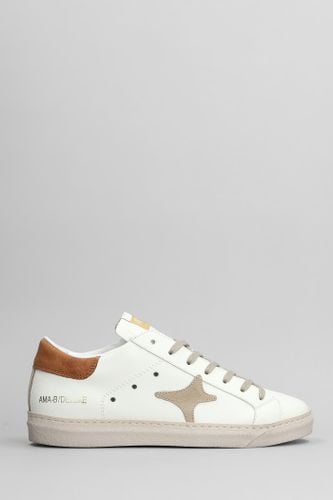 AMA-BRAND Sneakers In White Leather - AMA-BRAND - Modalova