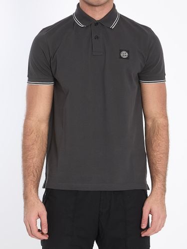 Polo Shirt In Piqué Cotton - Stone Island - Modalova