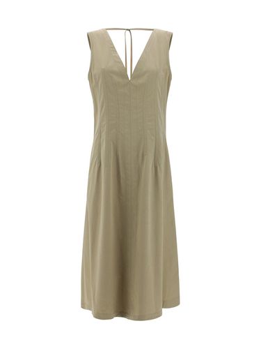 V-neck Sleeveless Midi Dress - Bottega Veneta - Modalova