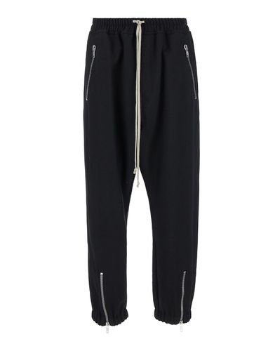 Track Pants With Oversized Drawstring In Wool Man - Rick Owens - Modalova